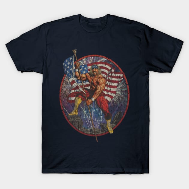 Flag Waving Patriot 1990 T-Shirt by JCD666